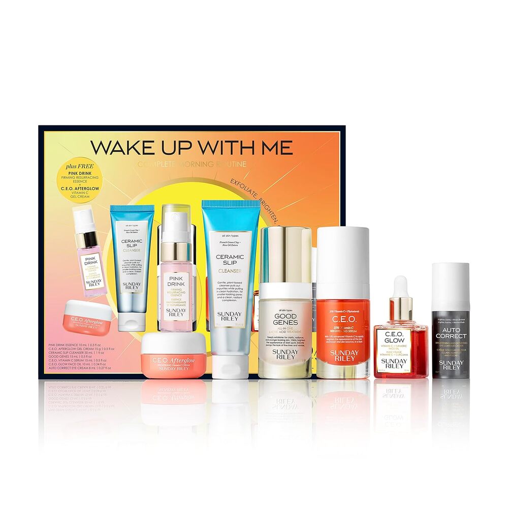 Sunday Riley Wake Up With Me Complete Brightening Morning Routine